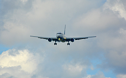 高空中飞翔客机