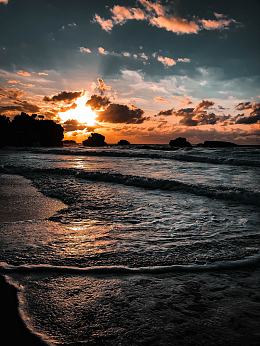 海上日出自然风景素材