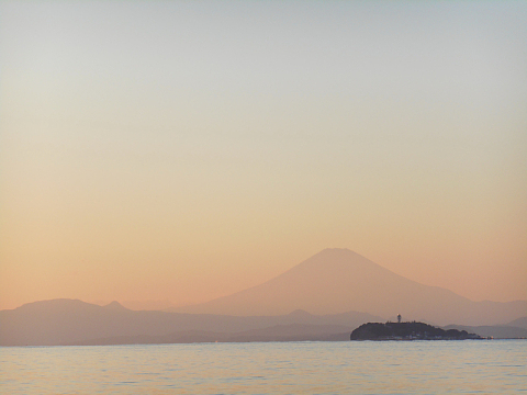 黄昏富士山