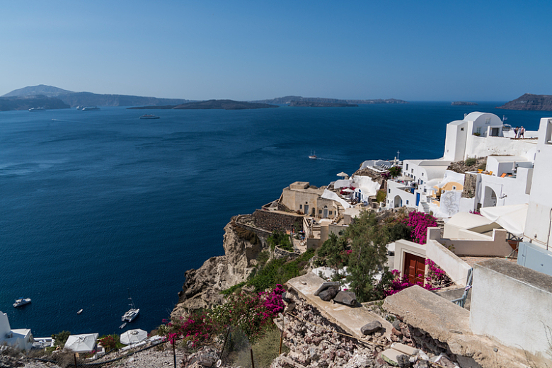 希腊爱情海风景