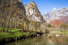 秋天山水风景高清