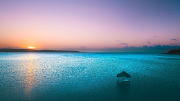 黄昏海景唯美