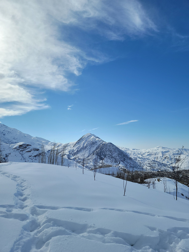 冬季高山滑雪场