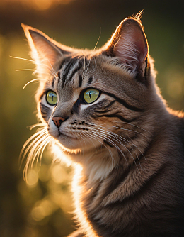  可爱虎斑猫宠物写真摄影