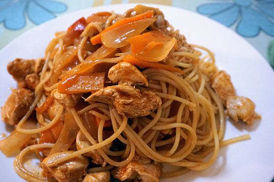 美味素食炒面