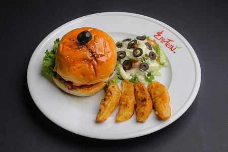 汉堡薯条餐饮美食