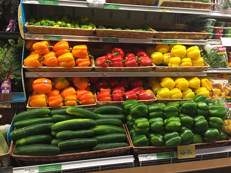 超市营养蔬菜摄影