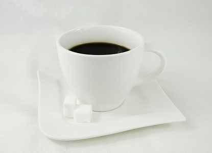 一杯黑咖啡不加糖