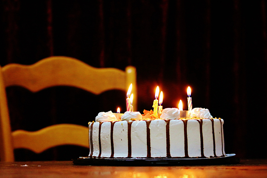 奶油生日蛋糕