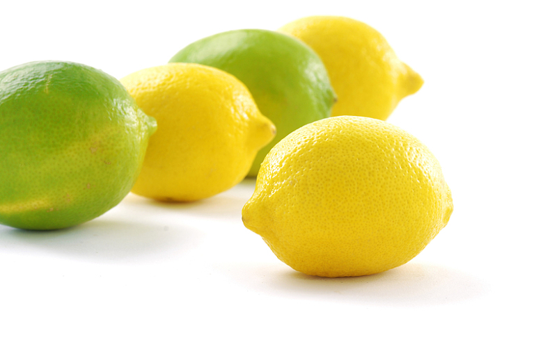 黄柠檬和青柠檬