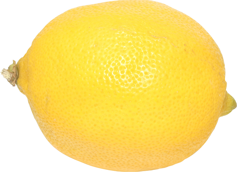 一颗黄色柠檬