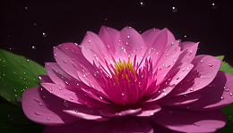 唯美粉色莲花盛开