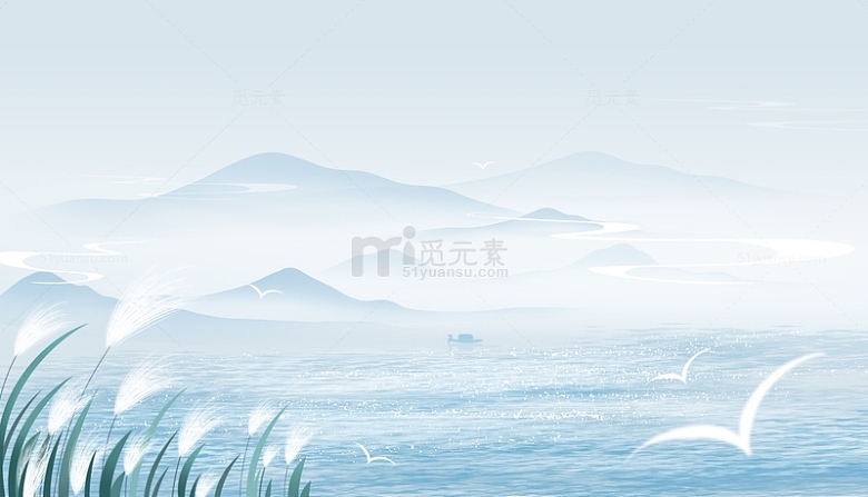 二十四节气白露中国风海报背景