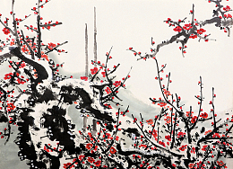 国画梅花