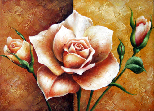 月季花装饰画