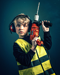 欧美小男孩职业cosplay