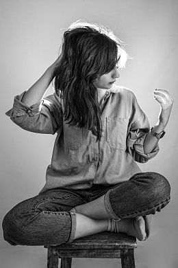黑白艺术影像美女