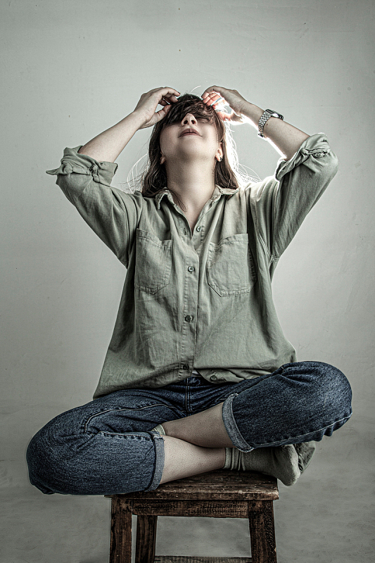 欧美文艺风美女艺术写真