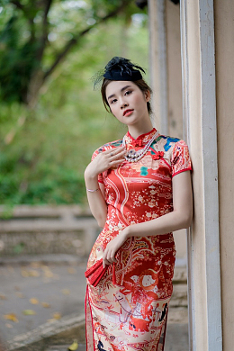 东方旗袍性感美女