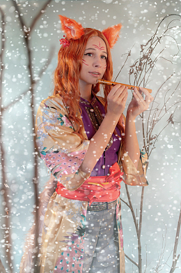 cosplay狐狸的美女