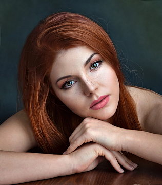 欧美风格美女头像