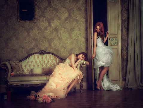 二人闺蜜婚纱照