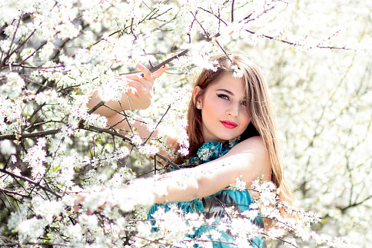 鲜花美女写真