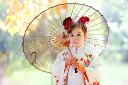 混血和服小美女