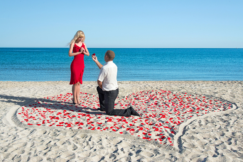 海边浪漫求婚