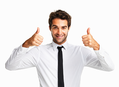 竖起大拇指帅哥