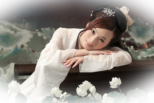 唯美古风意境美女