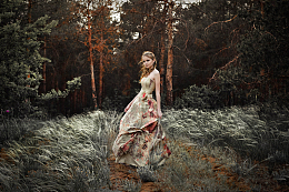 清纯美女风景