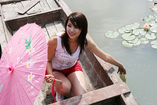 旅游美女素材