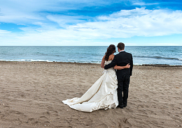 海边浪漫婚纱
