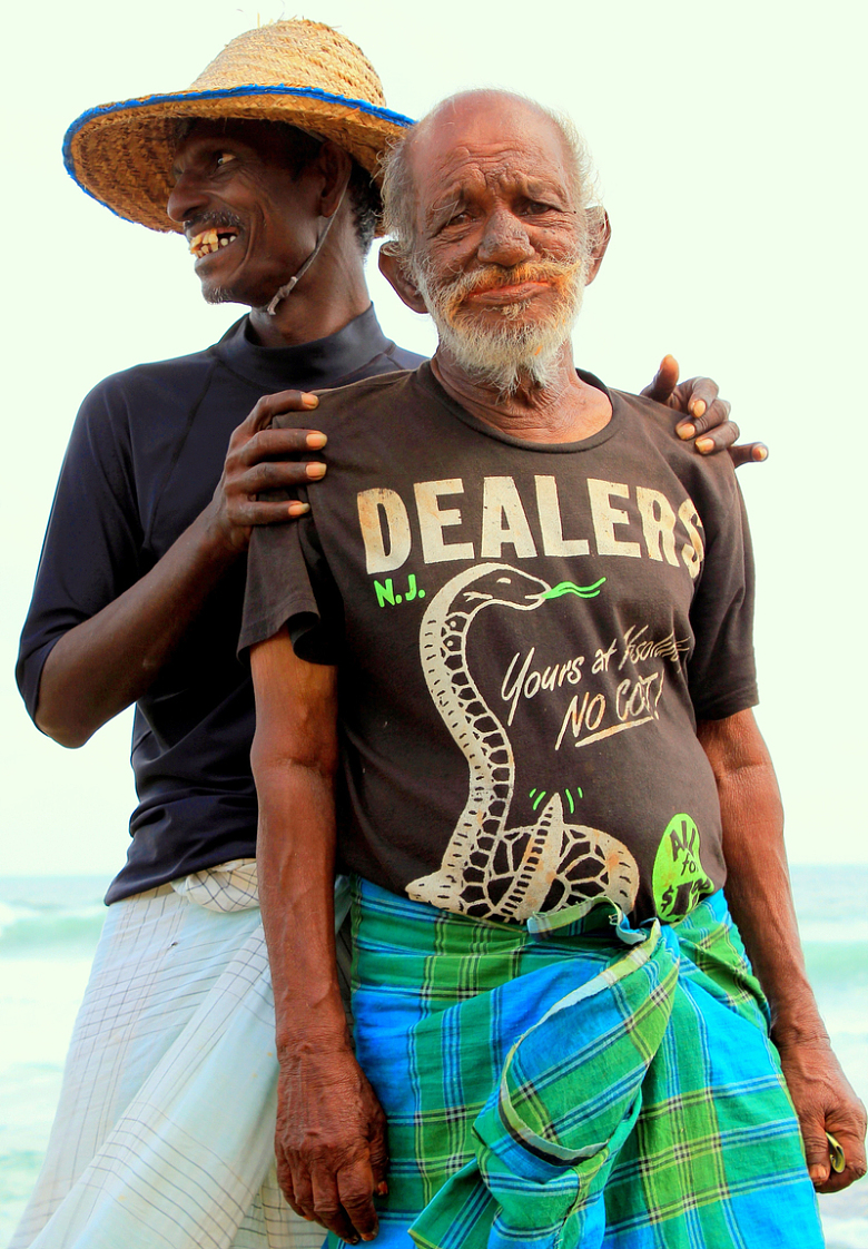 斯里兰卡老渔民
