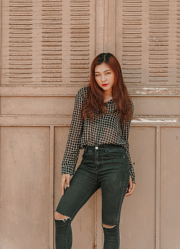 时尚私服穿搭美女
