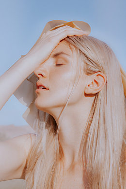 白人侧颜美女头像