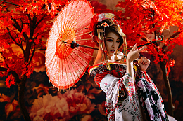 日本艺伎和服美女
