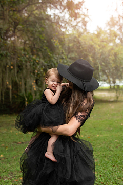 欧美亲子装亲子照