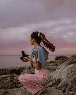 海边美女