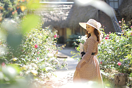 春天时髦美女