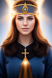 戴王冠的欧美美女