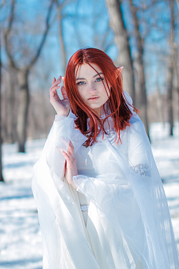 冬季cosplay精灵美女写真