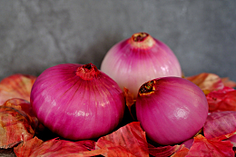 健康有机红色洋葱