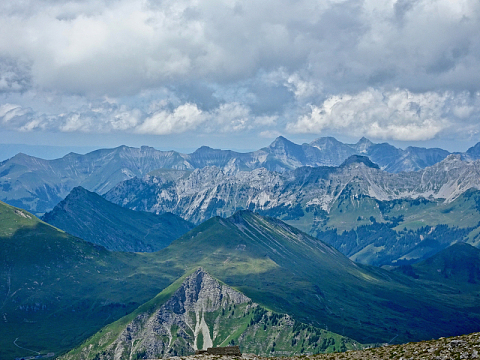 阿尔卑斯高山全景