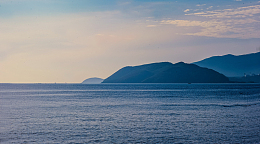 海中孤岛远景