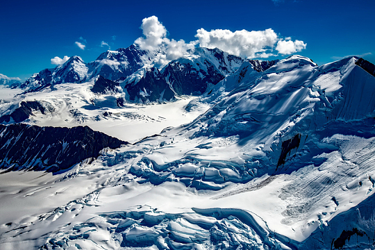 阿拉斯加州雪山