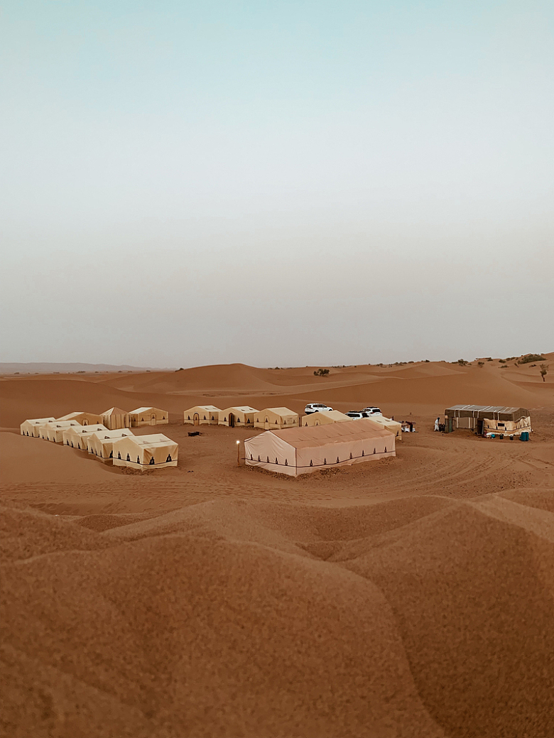 沙漠里的帐篷