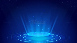 蓝色渐变科技光效背景图