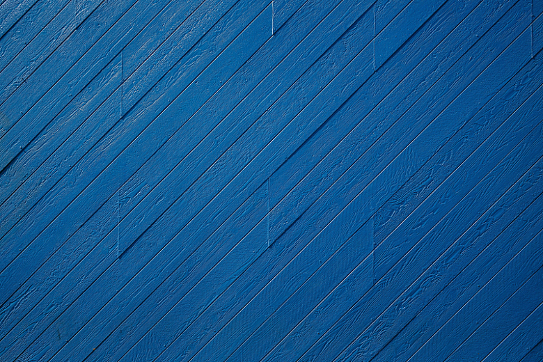 漆成蓝色的木质覆层纹理